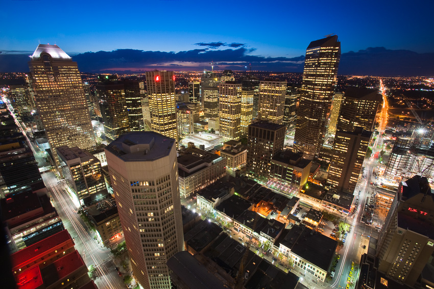Calgary by night